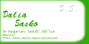 dalia sasko business card